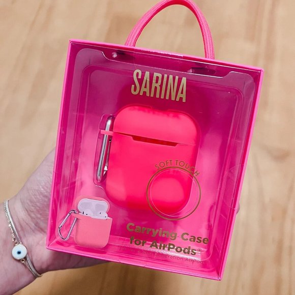 SARINA Carrying Case for 1st & 2nd Generations AirPods Fuschia NEW w TAGS - Picture 1 of 5